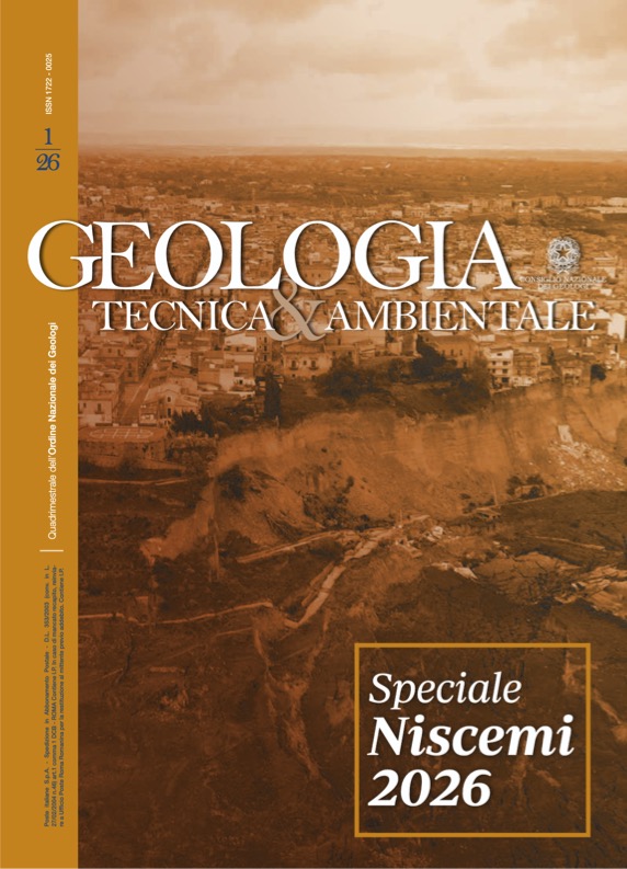 Geologia Tecnica e Ambientale n1 2026 - Speciale Niscemi