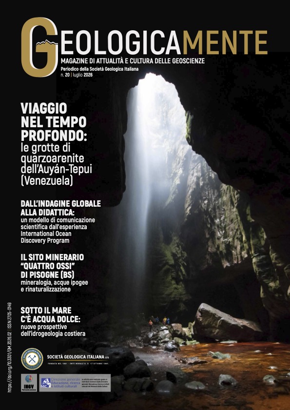 Rivista "Geologicamente" n. 20 - luglio 2026 - SGI Societ&agrave; Geologica Italiana