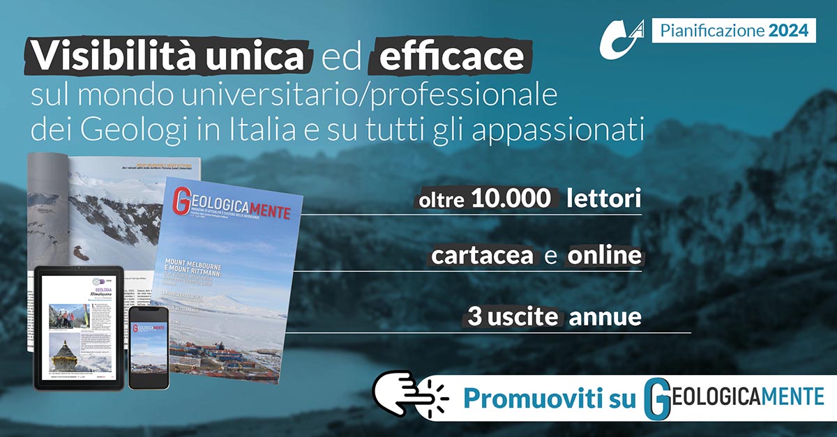 Pianificazione 2024 "Geologicamente" - SGI - Societ&agrave; Geologica Italiana