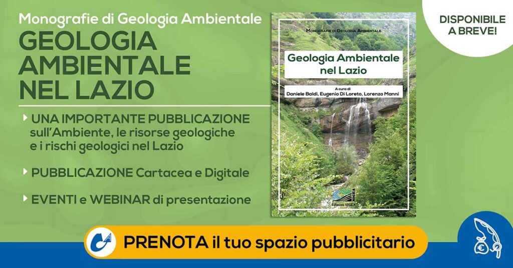 Pubblicizzati su "Monografia Geologia Ambientale nel Lazio" | SIGEA