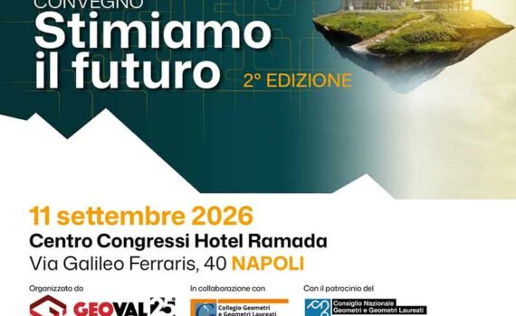 Sponsorizza &ldquo;Stimiamo il futuro&rdquo; 2a ed. 11 settembre Napoli | GeoVal Esperti e CNGeometri